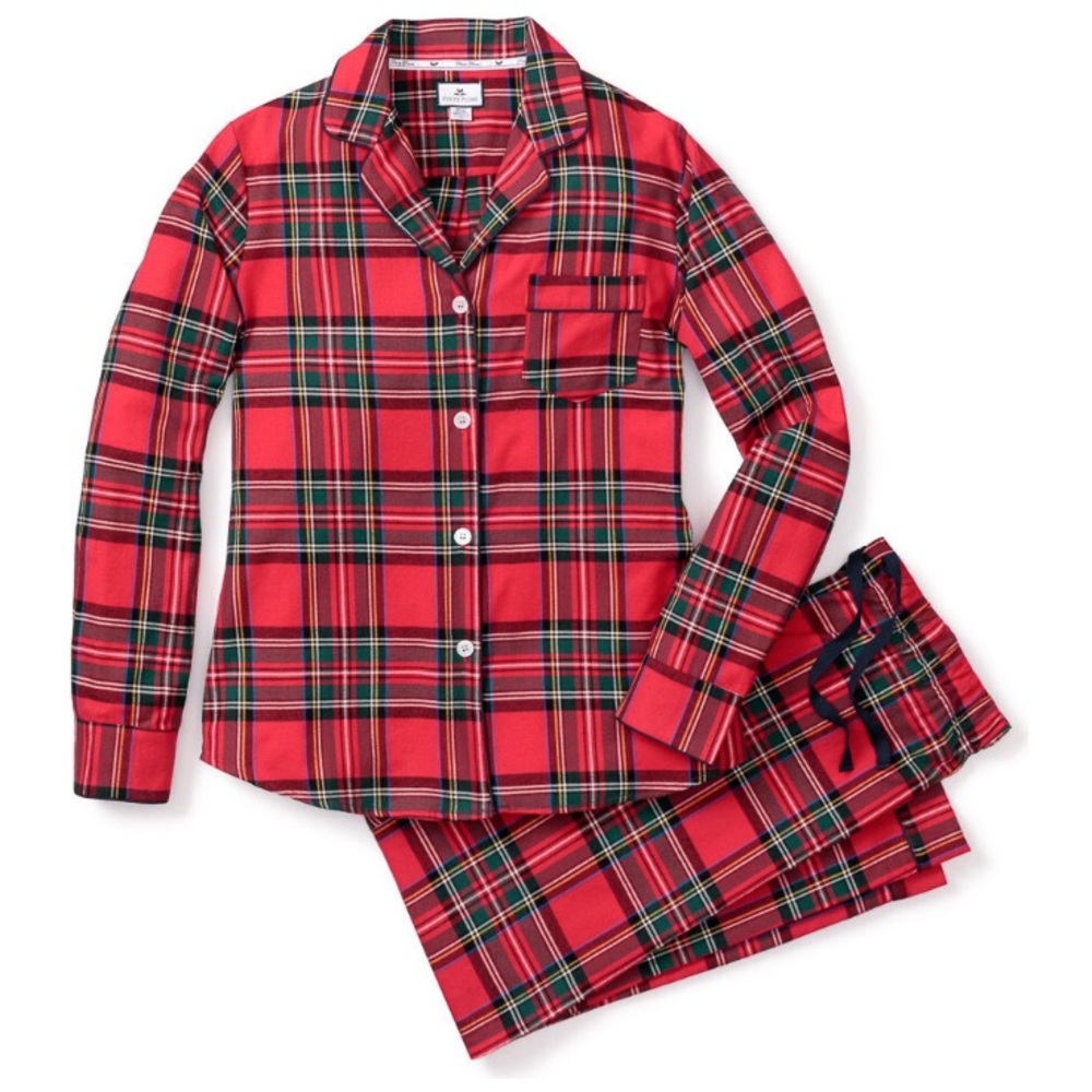 NWT Petite Plume Brushed Cotton Pajama Set in Imperial Tartan